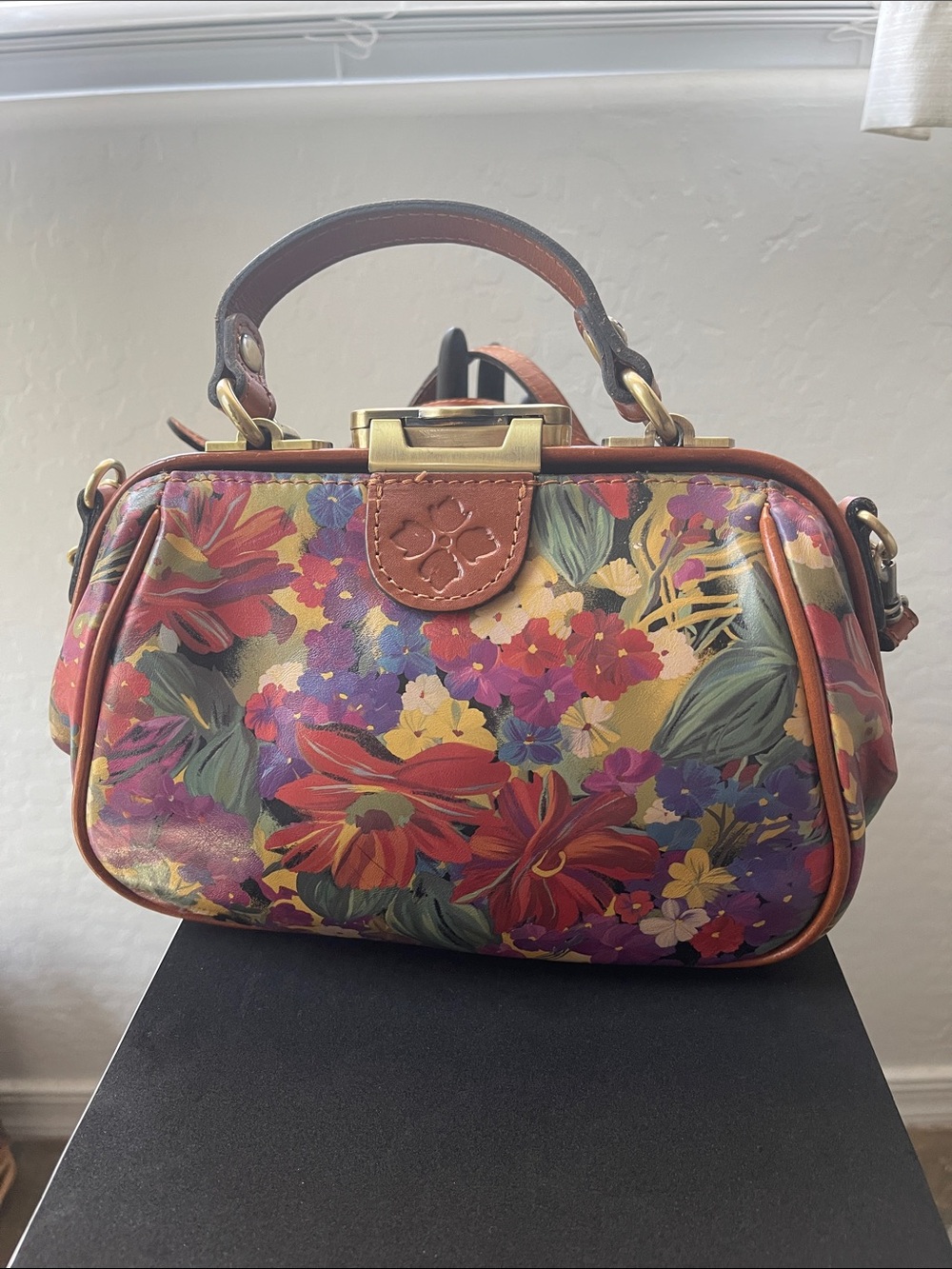 Floral Patricia Nash  Print Leather Satchel - Multicolor
